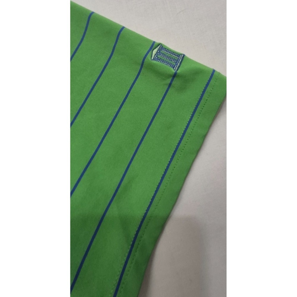 RLX Ralph Lauren men's green striped golf polo shirt Medium short sleeve outdoor - Picture 4 of 16